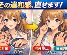 AIイラストの違和感・文字の崩れを修正します イメージ1