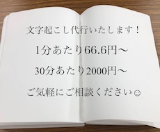 音声データ・動画の文字起こしを代行いたします イメージ1