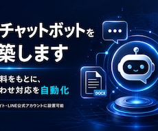 AIチャットボットを構築しますます 社内資料をもとに問い合わせ対応を自動化します