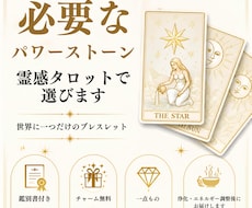 あなたに必要なパワーストーンブレスレット作成します イメージ1