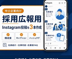 採用広報用Instagram投稿を3本作成します イメージ1