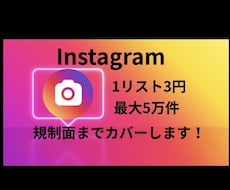 SNSのリスト作成代行を行います イメージ1