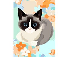 あなたのペットをお好きなお花と共に描きます イメージ1