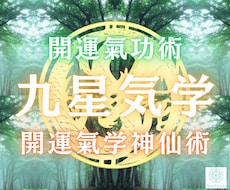 九星気学と開運氣功術で、あなたを幸運体質に導きます 氣の開運占術と技術で、あなたの幸運エネルギーを増幅致します