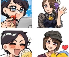 大好評！SNS、サイト用のアイコン描きます