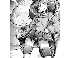 キャラクターのモノクロイラスト描きます イメージ1