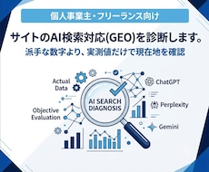 AI検索対策(GEO/LLMO/AEO)診断します イメージ1
