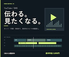 YouTube・SNS動画を見やすく編集します イメージ1