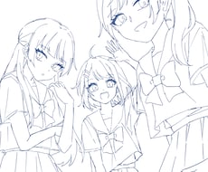 ラフな線画イラスト制作します 描き込まなくてもいいけどビジュアルに起こしたい場合にどうぞ！