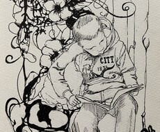 デッサンをペンで描きます 描いて欲しいモチーフの写真を基に、丁寧に描きます！