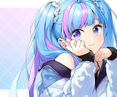 人物イラスト制作★鮮やかな可愛い絵柄で描きます 観賞用、SNS用、動画用など！企業・商用利用もOK！※要料金