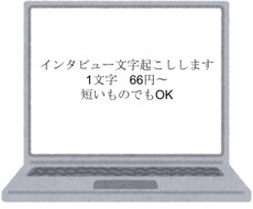 インタビューデータの文字起こします イメージ1
