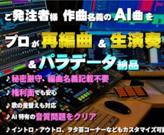 ご発注者様名義のAI曲をプロが再編曲＆生演奏します イメージ1