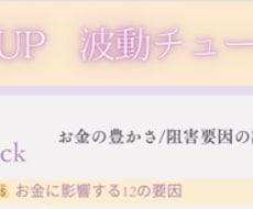 タイムウエーバーで金運分析＆波動調整します タイムウエーバーで金運を阻む要因を分析＆4週間調整豊かさ上昇