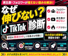 なぜ伸びない？TikTokアカウント診断します イメージ1