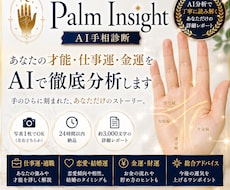 写真1枚　手相から才能・仕事運・金運を読み解きます イメージ1