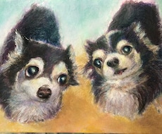 愛犬愛猫など可愛いペットの似顔絵を描きます 【パステル原画提供】やさしい癒しのタッチで家族の思い出を