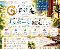 霊感・霊視でお悩みをメッセージ鑑定します イメージ1