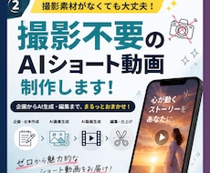 撮影不要でAIショート動画を制作します イメージ1