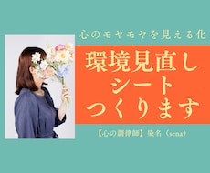環境棚卸しセッションで心のモヤモヤを見える化します 心がうまく動かないときは、“今いる環境”を疑ってみよう。
