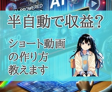 半自動化で収益化？ショート動画の作り方教えます ショート動画作りたいけど調べるのが面倒な方いませんか？