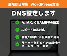 ドメインのDNS・メール・SSL設定を代行します イメージ1