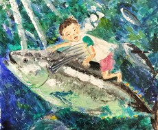 絵本の１ページのような絵画を描きます イメージ1
