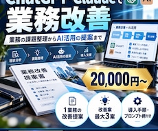 ChatGPT等AIで業務改善をご提案します イメージ1