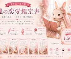 世界に一冊だけの魂の恋愛鑑定書をお作りします イメージ1