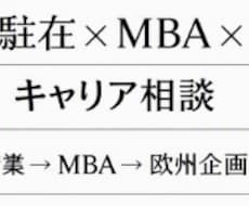 欧州駐在×MBA×企画  海外キャリア相談します イメージ1