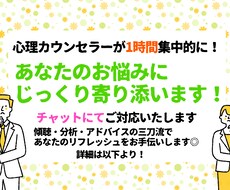 1時間！カウンセラーが貴方のお悩みに寄り添います イメージ1