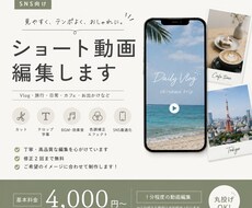 ショート動画・Vlogを編集します イメージ1