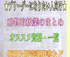 ブリーダーに興味がある方に必見の内容をお伝えします 【第一種動物取扱業マニュアル&販売契約書セット】