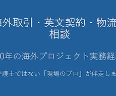 海外取引や英文契約の不安をプロが解決します イメージ1