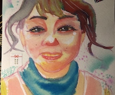 写真をベースでアナログにて似顔絵をお描きします イメージ1