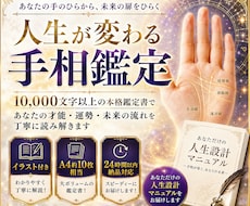 24h納品✨1万文字の詳細な手相鑑定書を作成します イメージ1