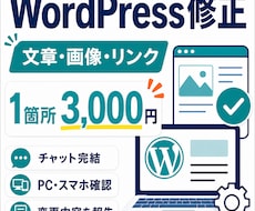 WordPressの文章・画像・リンクを修正します イメージ1