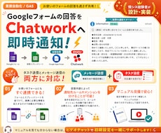 フォームの回答をChatworkに自動通知します 設定シートに入力するだけ・マニュアル付きで安心