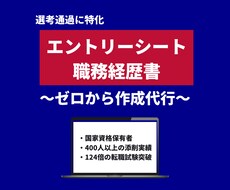通過するES・職務経歴書を作成します 〜国家資格キャリアコンサルタントが作成代行〜