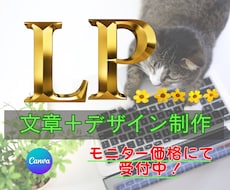 女性向けLPデザイン＋文章を丁寧・真摯に作成します イメージ1