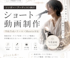 アーティスト向け縦型ショート動画を制作します TikTok・リールなどに使える縦型動画を制作します