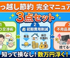知らずに損する引っ越し費用を安く抑えます イメージ1