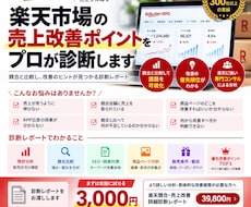 楽天市場の売上改善ポイントを競合診断します 主力商品を競合と比較し売上改善の余地を分析します