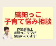 繊細な子、敏感な子の子育て相談にのります イメージ1