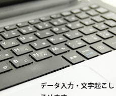 データ入力・文字起こしを承ります イメージ1
