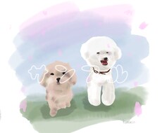 水彩風のイラスト描きます イメージ1