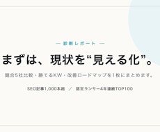 SEO専門家がサイトの改善点を診断します 100社支援｜SEO・AI検索を診断し改善ロードマップを納品