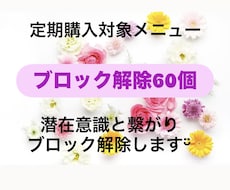 あなたのブロック解除60個解除いたします イメージ1