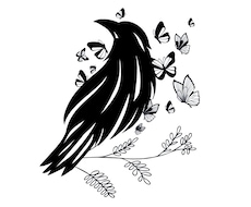 クールでおしゃれなシンプル線画イラスト描きます 魅力的な動物マーク・アイコン・商品ラベル・トライバルタトゥー