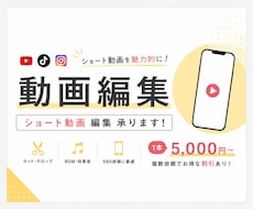 ショート動画編集承ります イメージ1